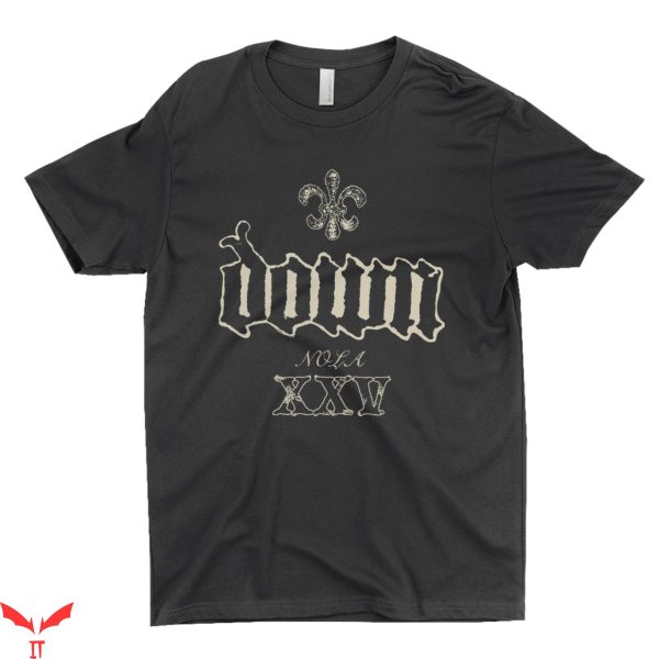Down Band T-Shirt Heavy Metal Band Trendy Vintage Logo Tee