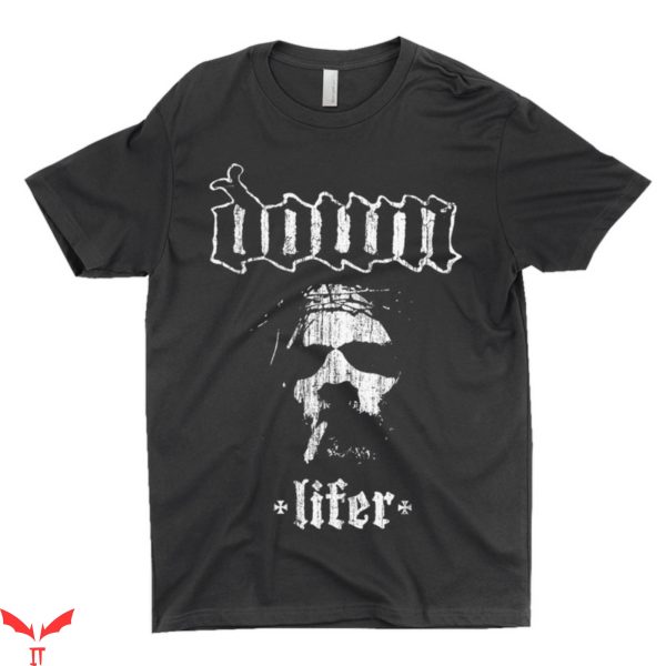Down Band T-Shirt Standard Heavy Metal Band Trendy Logo Tee