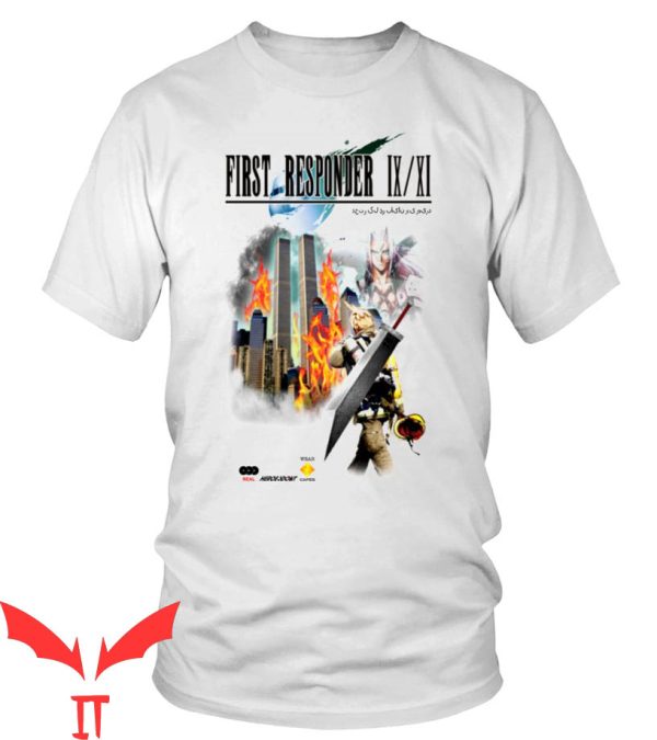 First Responder 9 11 Final Fantasy T-Shirt Gaming Style