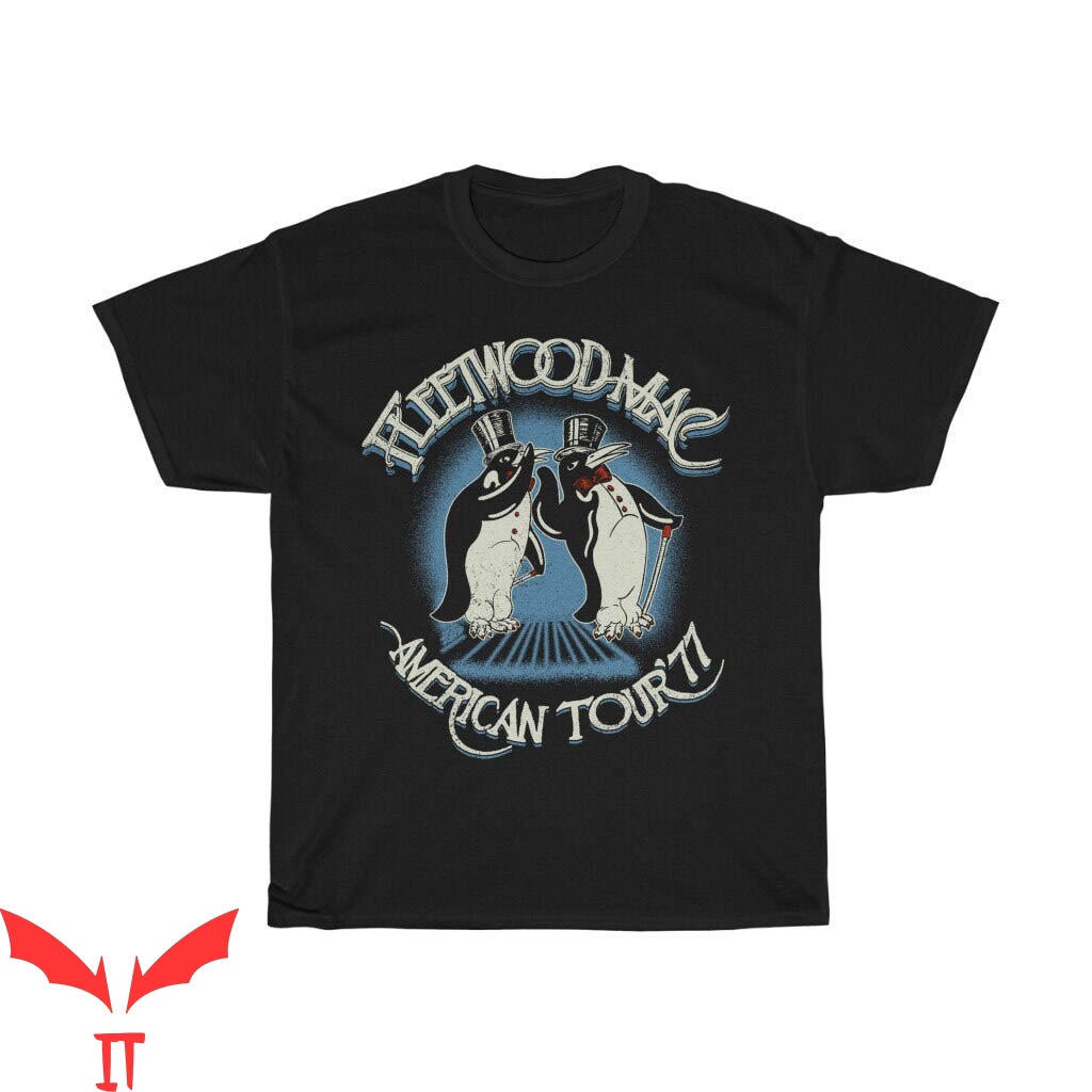 Fleetwood Mac Penguin T-Shirt American Tour Rock Band