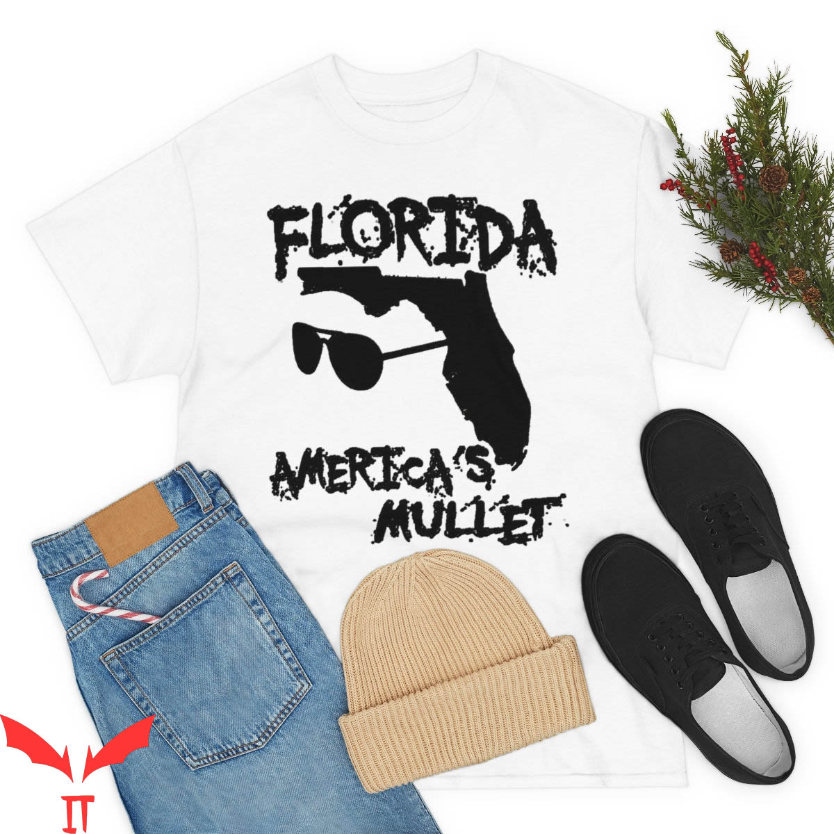 Florida Man T-Shirt Funny Florida Is America's Mullet