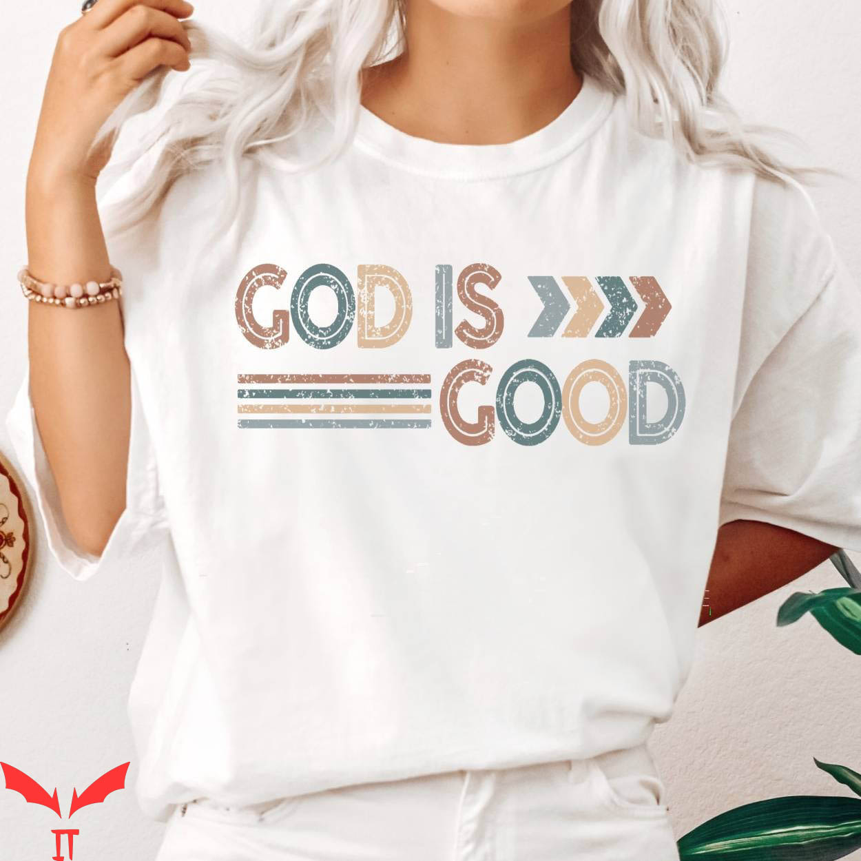 God Is Good T-Shirt Retro Faith Christian T-Shirt