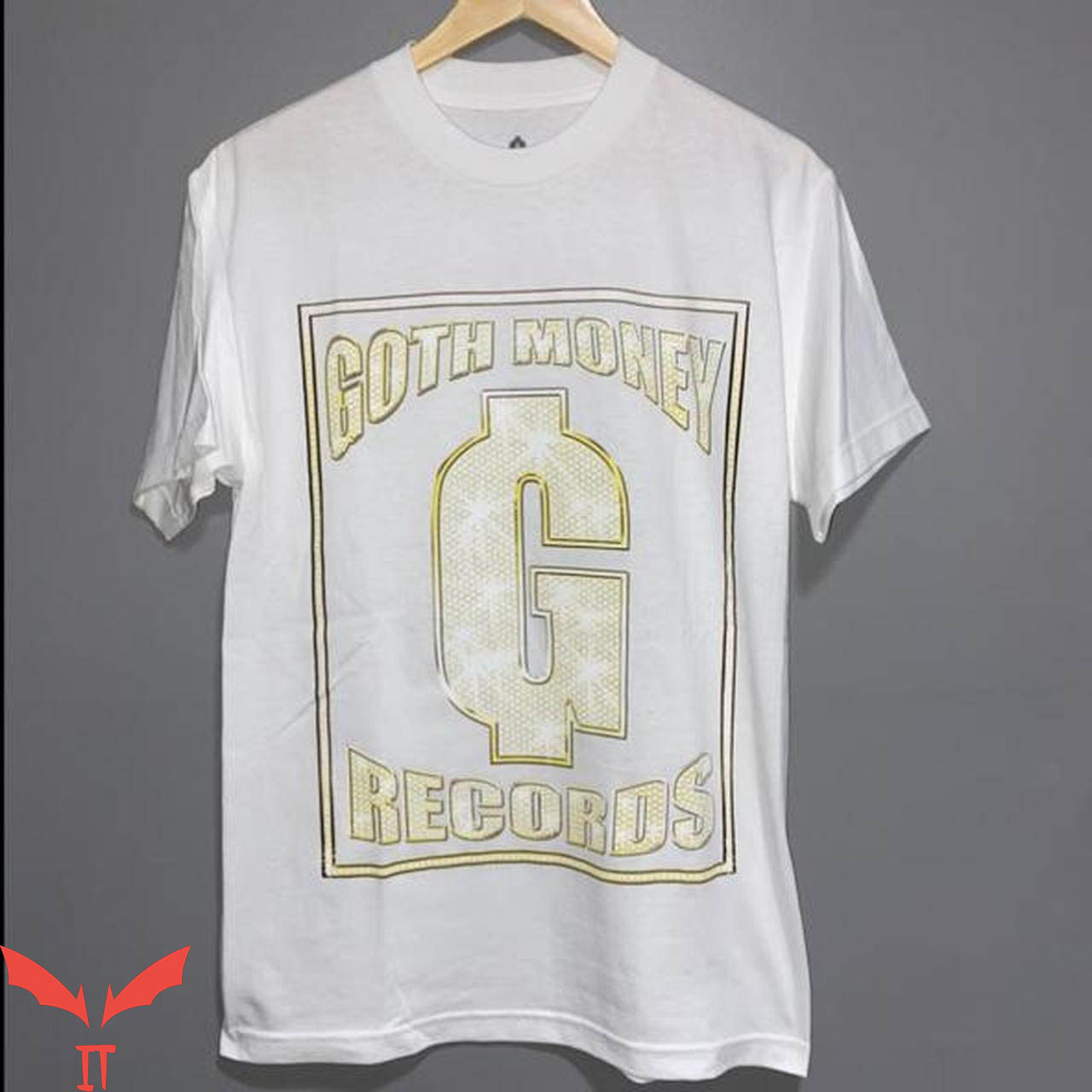 Goth Money Records T-Shirt Bling Bling Gold Version Tee
