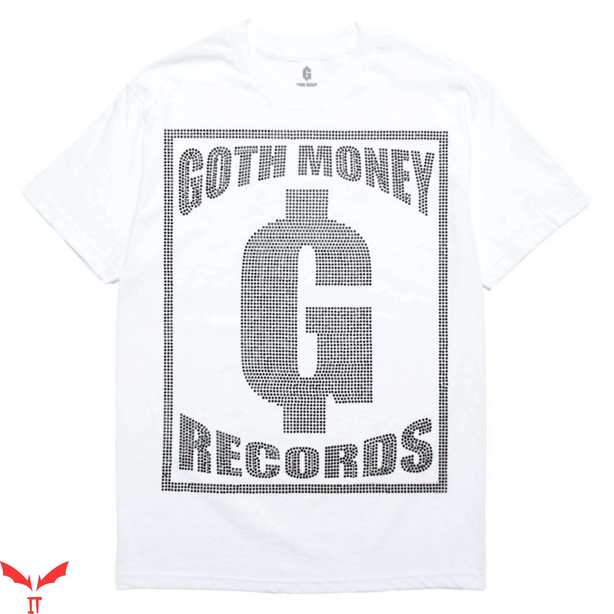 Goth Money Records T-Shirt Silver Version Cool Rich Style