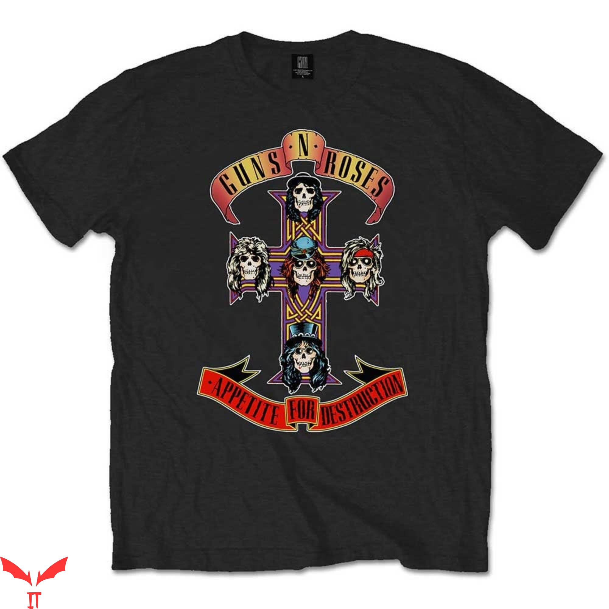 Guns N Roses Appetite For Destruction T-Shirt Rock Music Guns N Roses Appetite For Destruction T-Shirt Rock Music