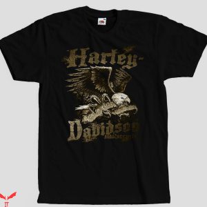 Harley Davidson Vintage T-Shirt Custom Motorcycle US Eagle