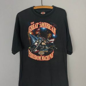 Harley Davidson Vintage T-Shirt Motorcycle Biker American