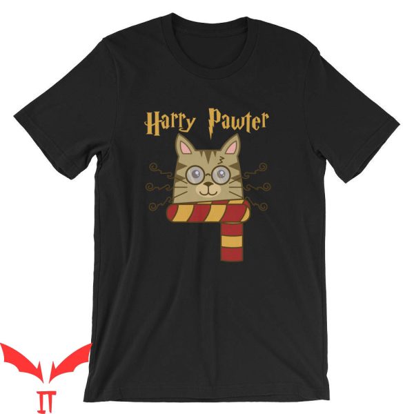 Harry Potter Cat T-Shirt Harry Pawter Cute Cat Potter Kitten