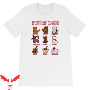 Harry Potter Cat T-Shirt Potter Cats Lover Meme Shirt