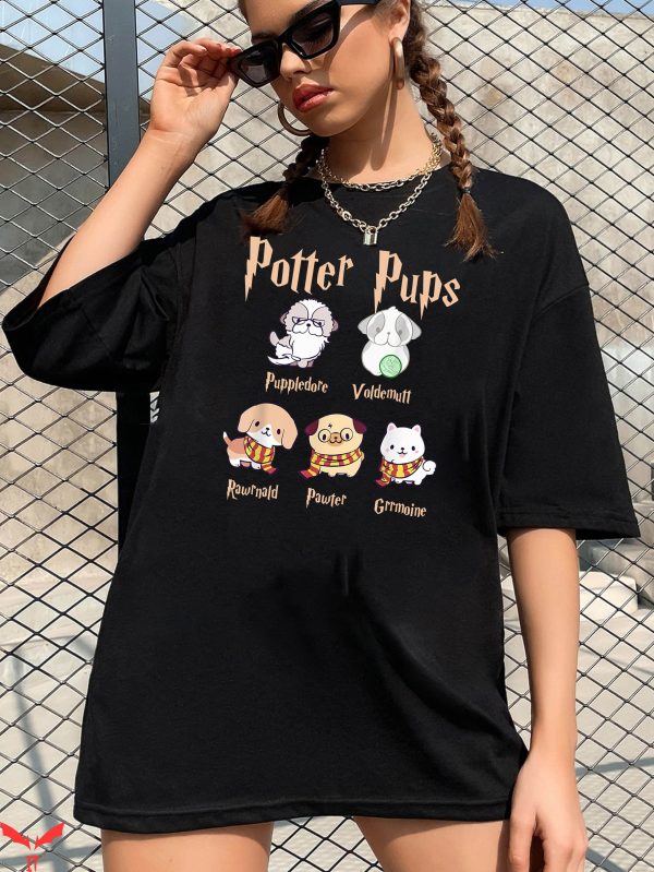 Harry Potter Cat T-Shirt Potter Pups Dog Lover Wizard Animal