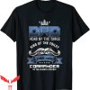 Head Of The Table T-Shirt Funny Dad King Of Toilet Cool