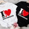 I Love My Boyfriend T-Shirt Cool I Heart My Boyfriend Tee