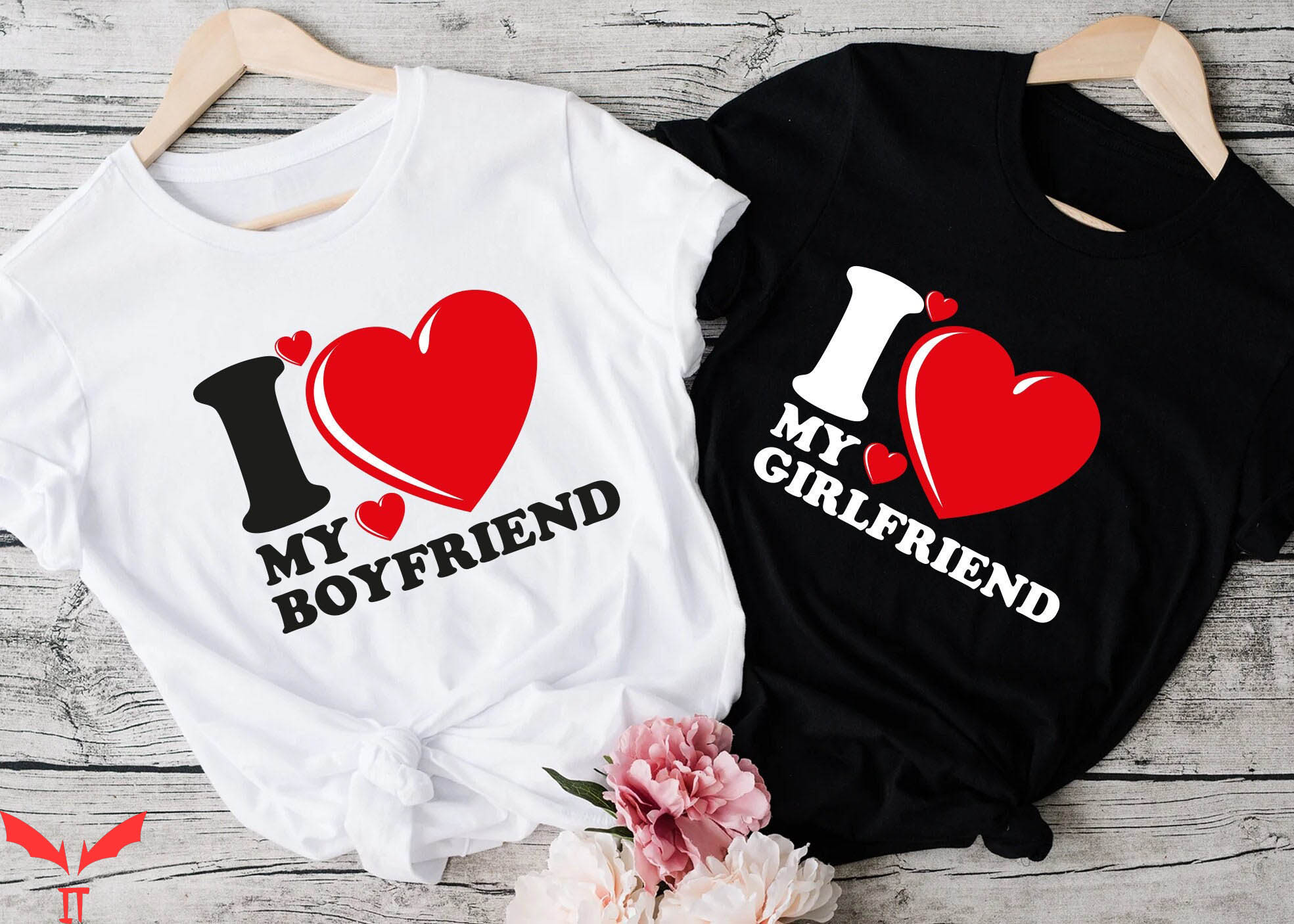 I Love My Boyfriend T-Shirt Cool I Heart My Boyfriend Tee