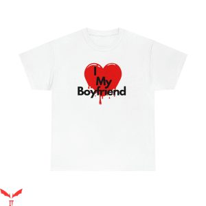 I Love My Boyfriend T-Shirt Couple Valentines Day Tee