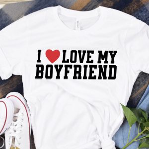 I Love My Boyfriend T-Shirt Heart My Boyfriend Valentine
