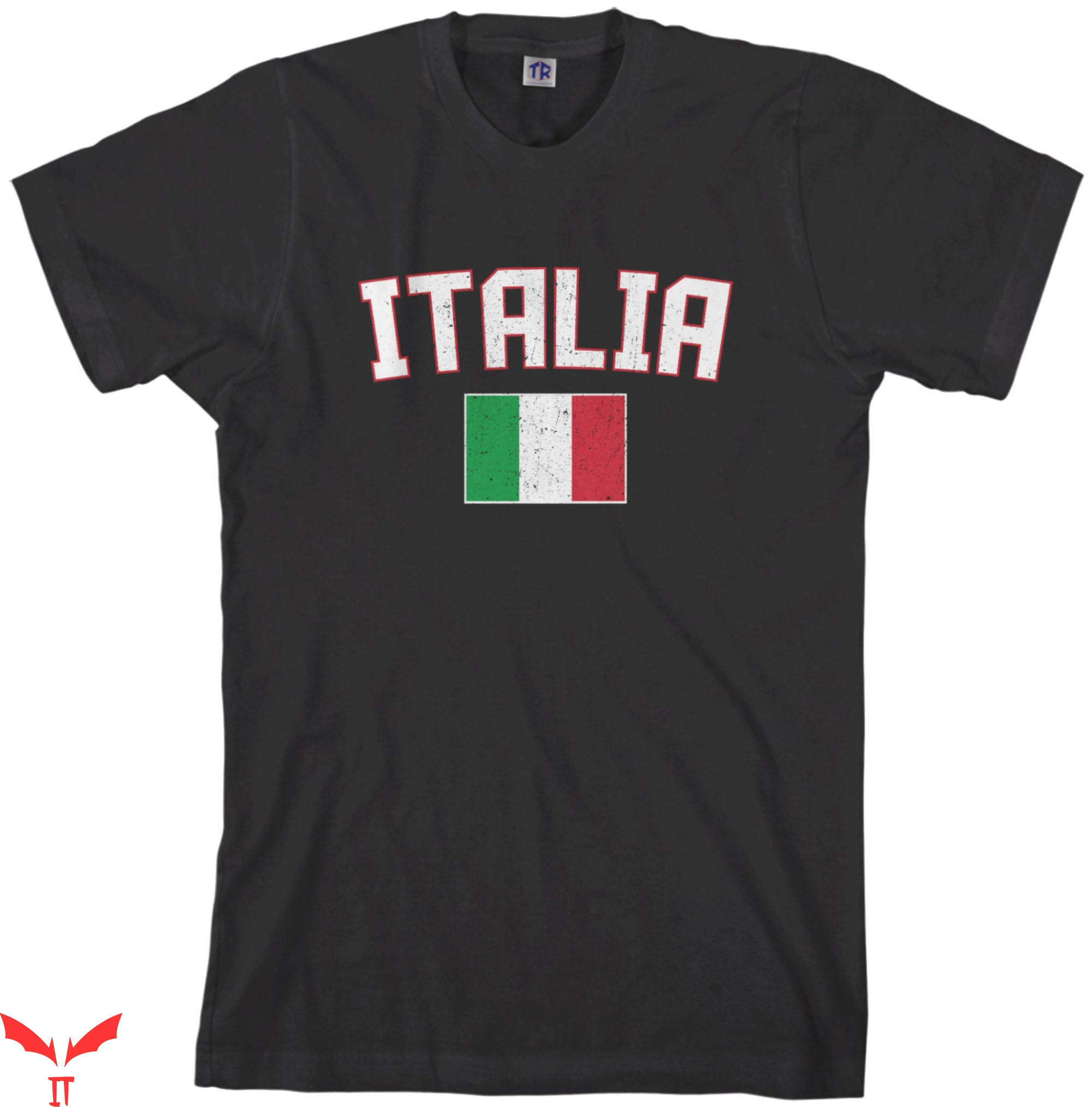 Italian T-Shirt Italia Flag Italy National Team European
