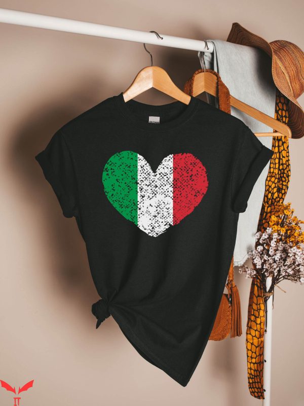 Italian T-Shirt Italy National Country Flag Pride Tee