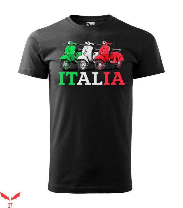 Italian T-Shirt Vespa Motorcycle Motorbike Racing Shirt