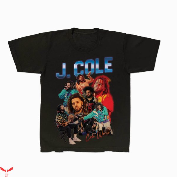 J Cole Vintage T-Shirt Old School Rap 90s Cole World Tee