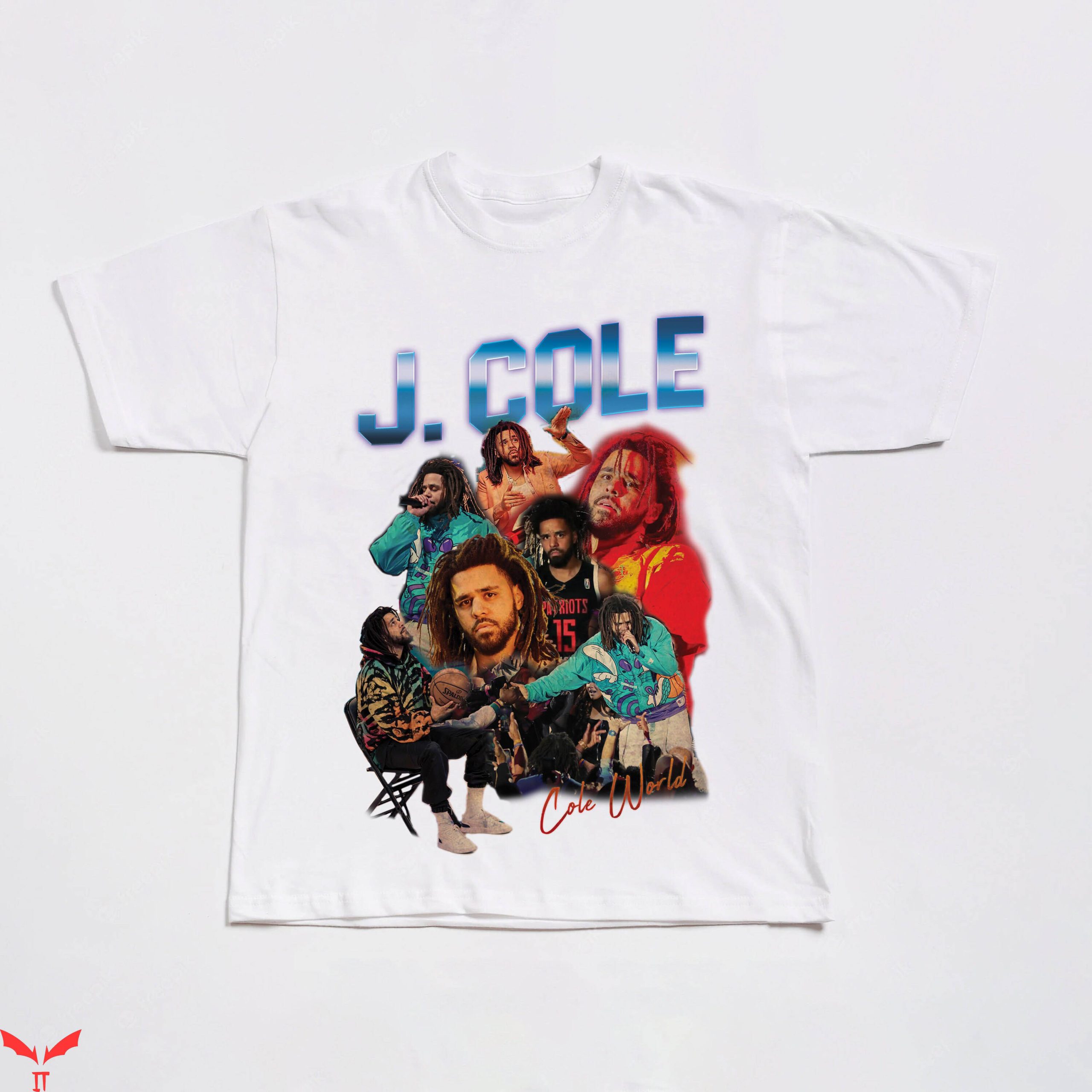 J Cole Vintage T-Shirt Old School Rap 90s Dreamville Tee