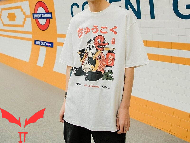 Japanese T-Shirt Fat Panda Japanese T Shirt