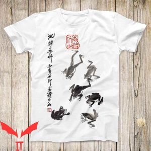 Japanese T-Shirt Matsumoto Hoji Frog Flying