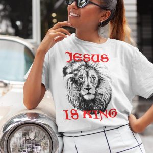 Jesus Is King T-Shirt Christian Aesthetic Faith Shirt