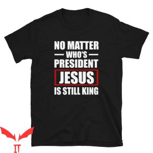 Jesus Is King T-Shirt Christian Inspirational Cool Design