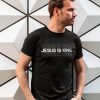 Jesus Is King T-Shirt Christian Minimal Faith Cool Design