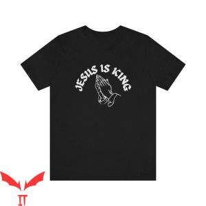 Jesus Is King T-Shirt Lettering Classic Graphic Religious