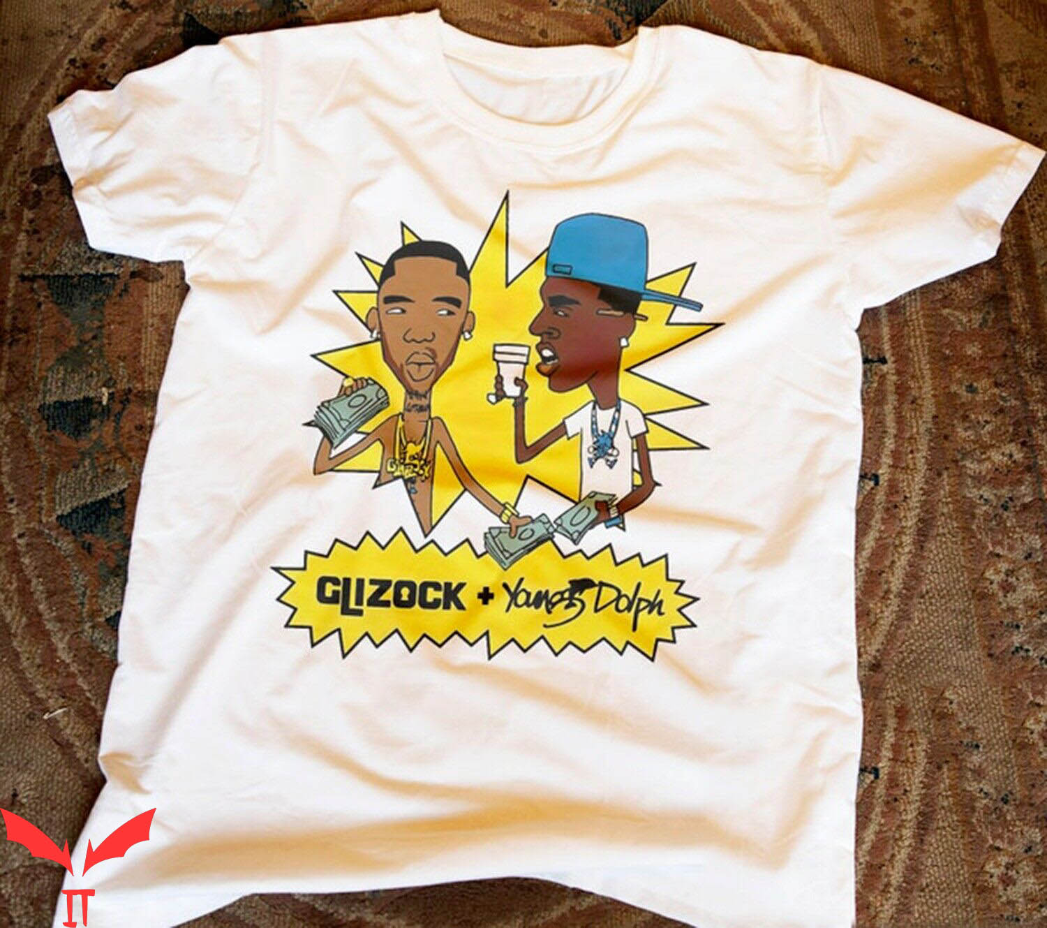 Key Glock T-Shirt Glizock Young Dolph Rich Style Tee Shirt