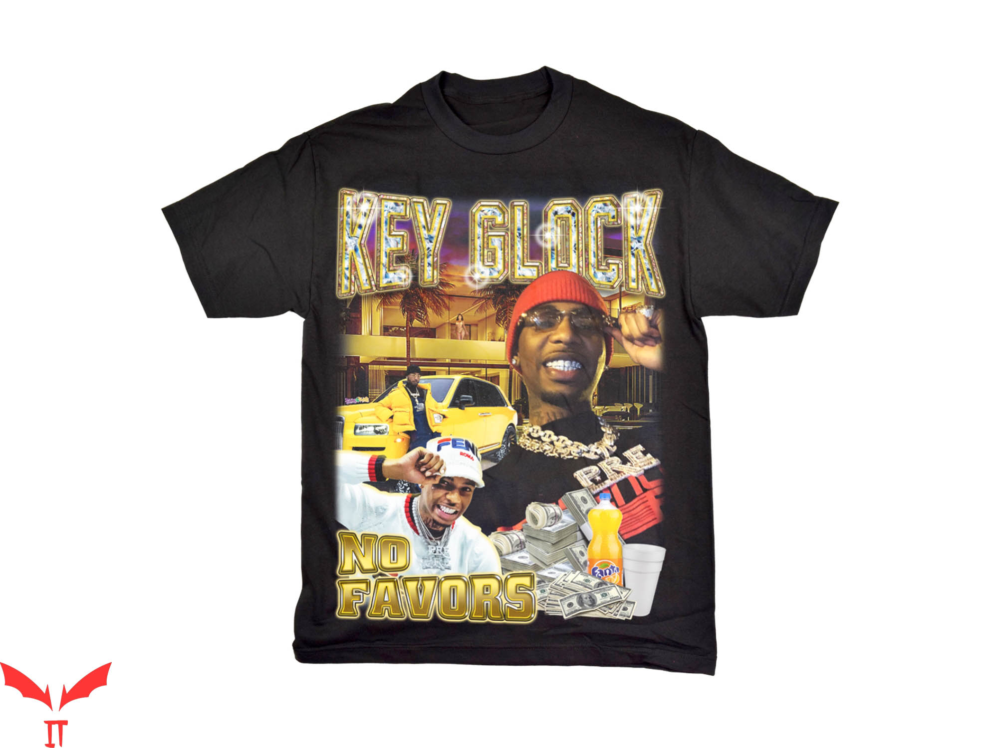 Key Glock T-Shirt No Favors Fanta A Lot Of Money Tee