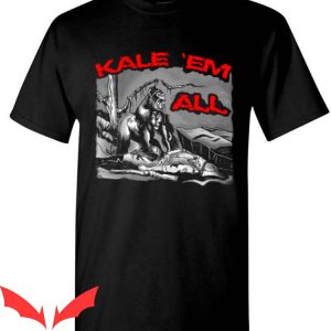 Kill Em All 1989 T-Shirt Kale Em All Funny Vegan Gorilla
