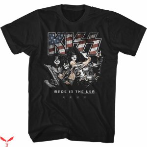 Kiss Vintage T-Shirt Kiss Amerikiss Made In USA T-Shirt
