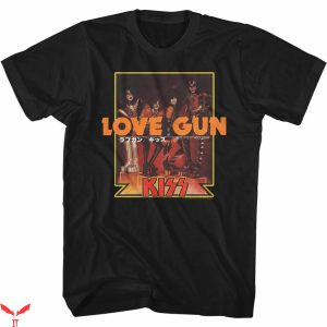 Kiss Vintage T-Shirt Kiss Love Gun Japanese T-Shirt