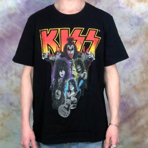 Kiss Vintage T-Shirt Vintage Kiss Black Rock Band Tee