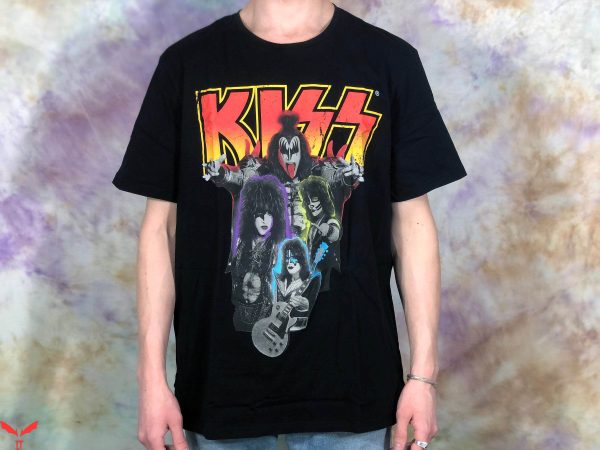 Kiss Vintage T-Shirt Vintage Kiss Black Rock Band Tee