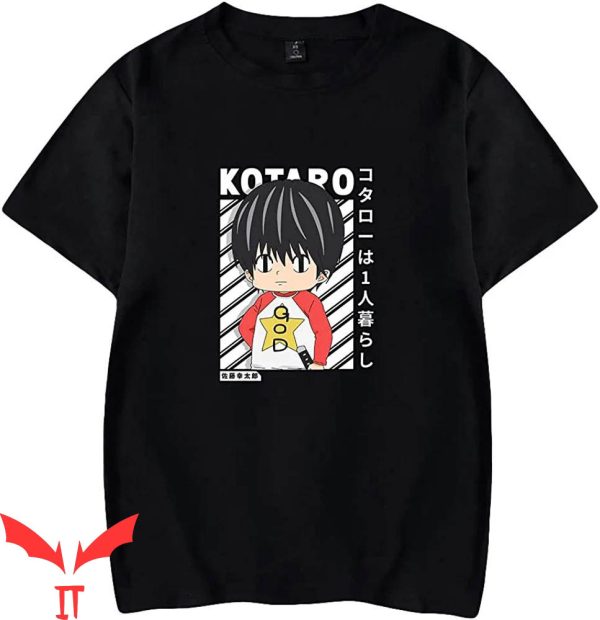 Kotaro God T-Shirt Anime Kotaro Lives Alone Cool Design