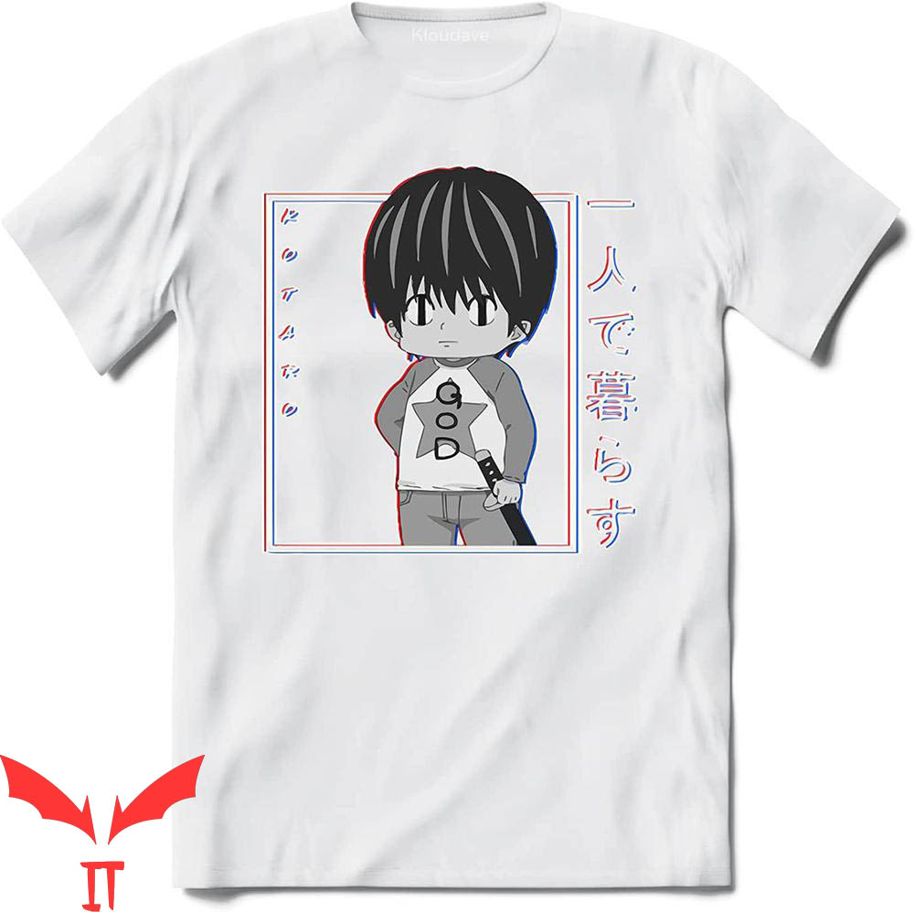 Kotaro God T-Shirt Kotaro Lives Alone Manga Anime Tee