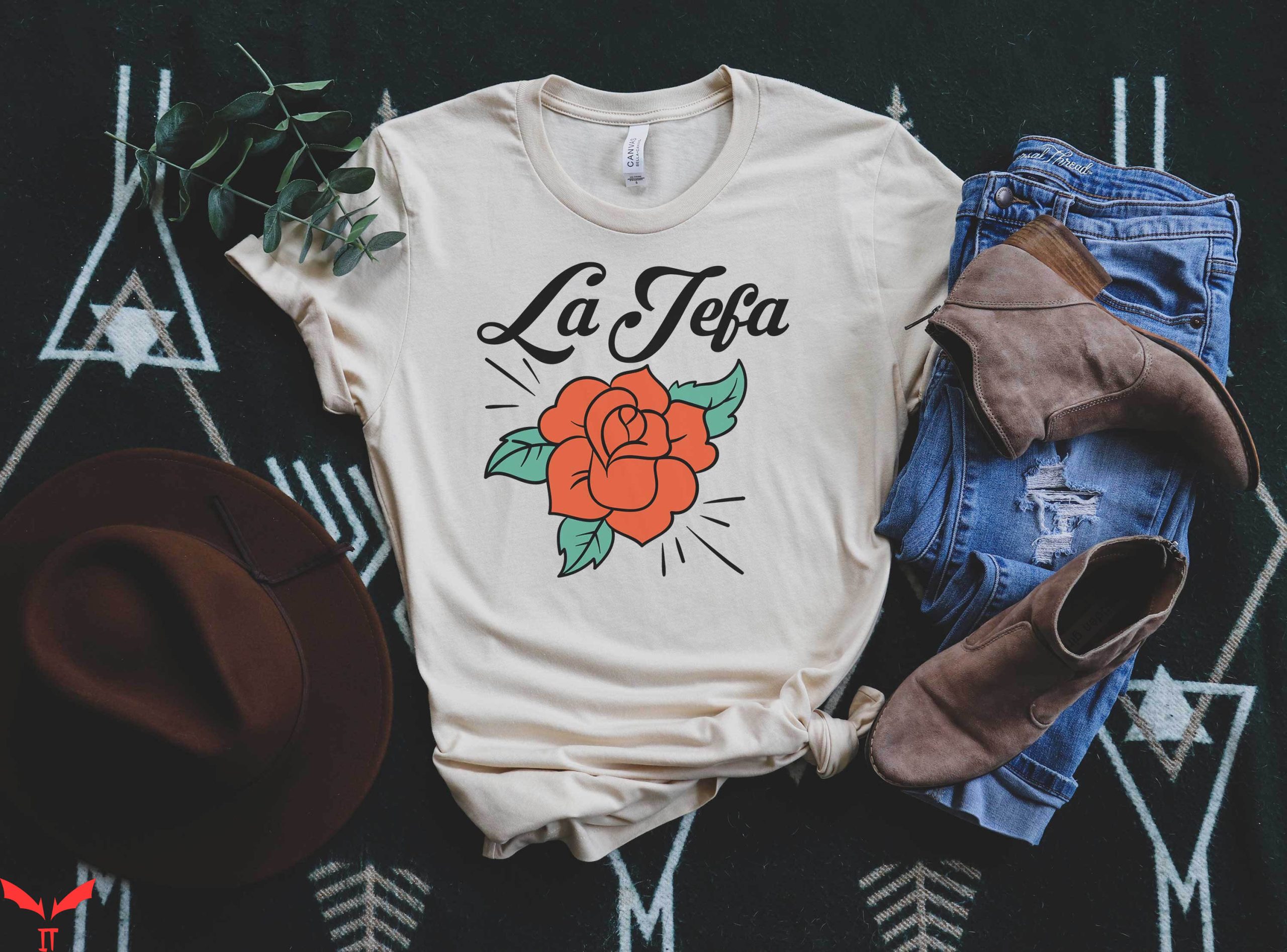 La Jefa T-Shirt Funny Chicana Mexican Spanish Latina Shirt