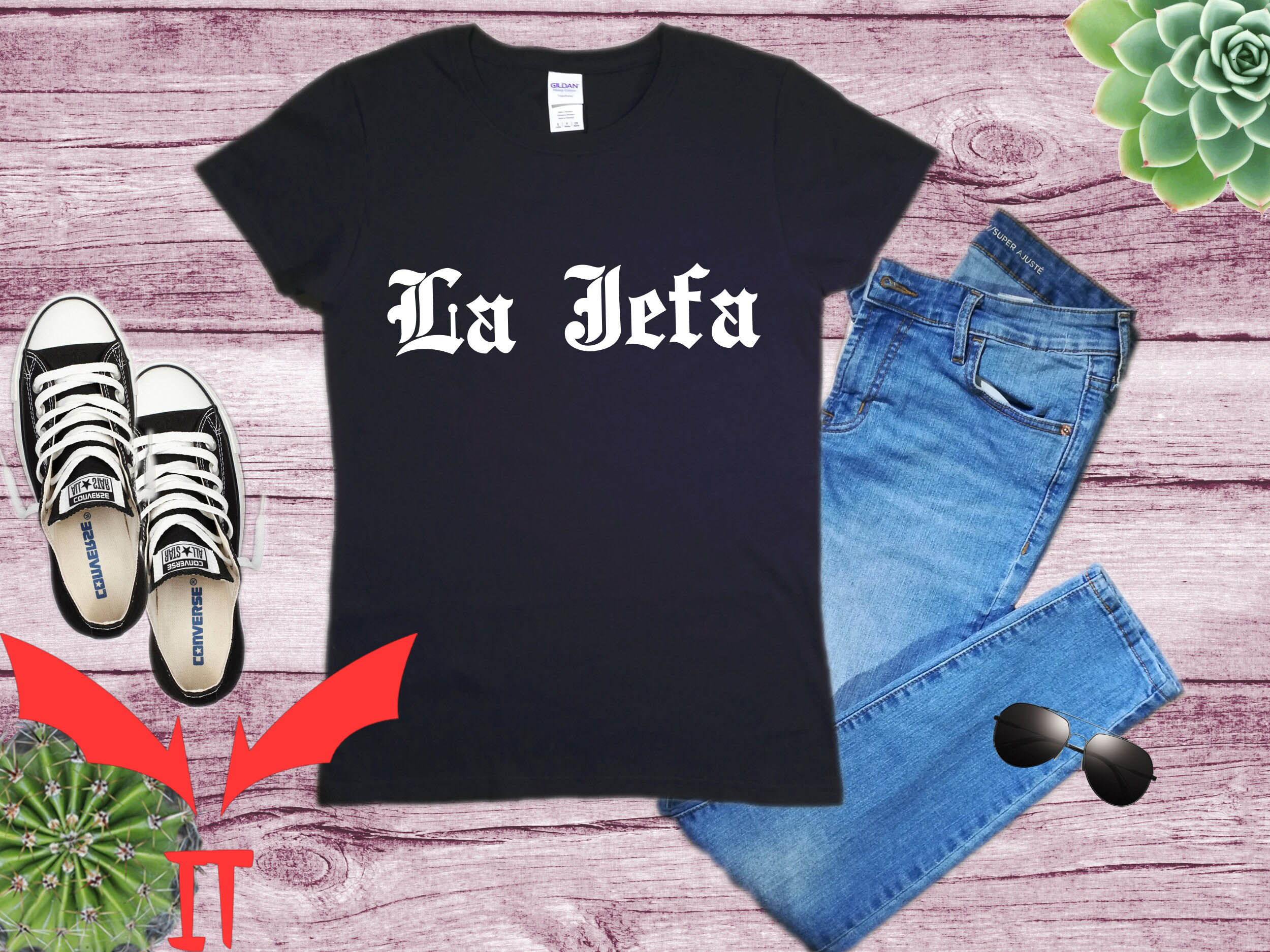 La Jefa T-Shirt Mamacita Jefita Funny La Chancla Espanol