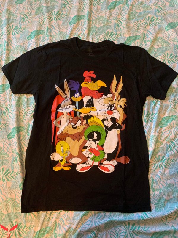 Looney Tunes Vintage T-Shirt Funny Cartoon Cute Tee Shirt