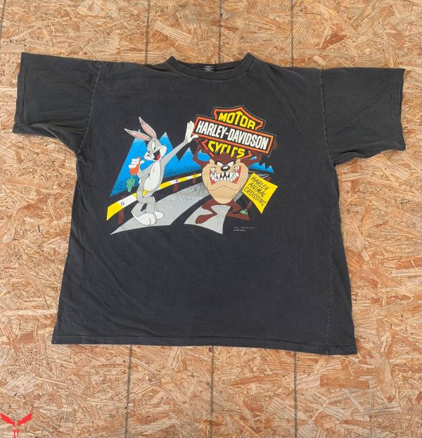 Looney Tunes Vintage T-Shirt Vintage 1993 Harley Davidson
