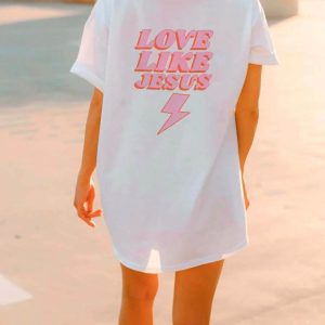 Love Like Jesus T-Shirt Bible Verse Pray Catholic Shirt