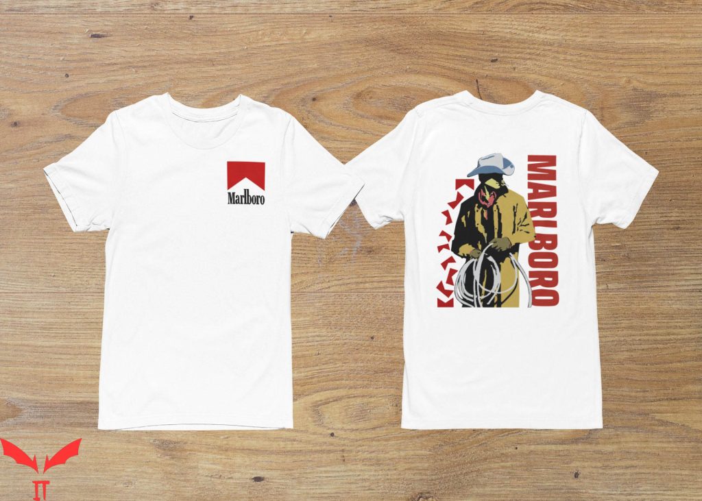 Marlboro TShirt Cowboy Trendy Meme Vintage Style Tee Shirt