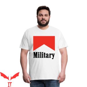 Marlboro T-Shirt Military Marlboro Trendy Meme Tee Shirt