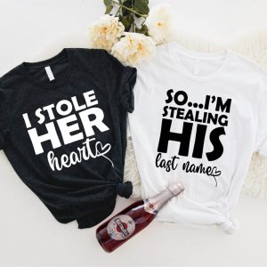 Matching Husband And Wife T-Shirt I Stole Her Heart Shirt