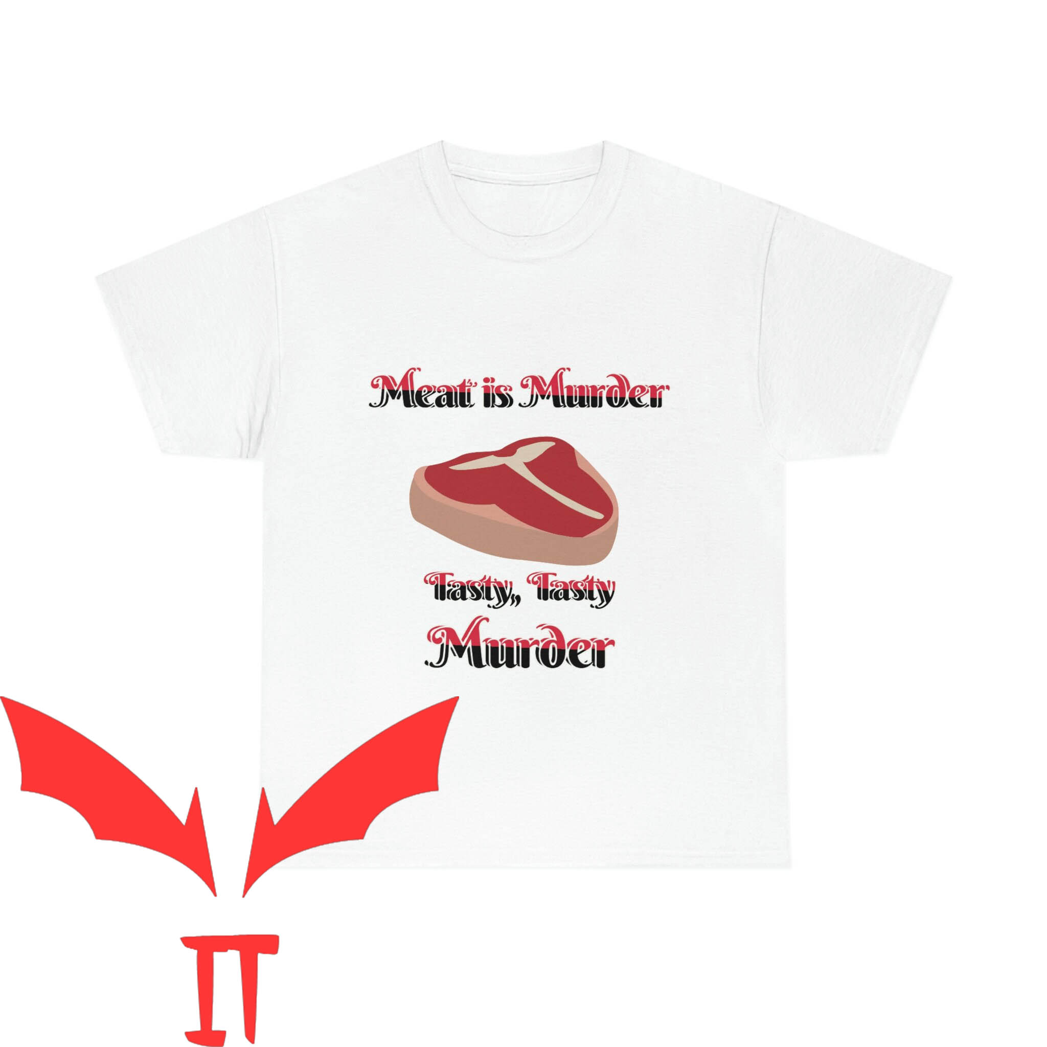 Meat Is Murder T-Shirt Trendy Meme Cool Style Tee Shirt