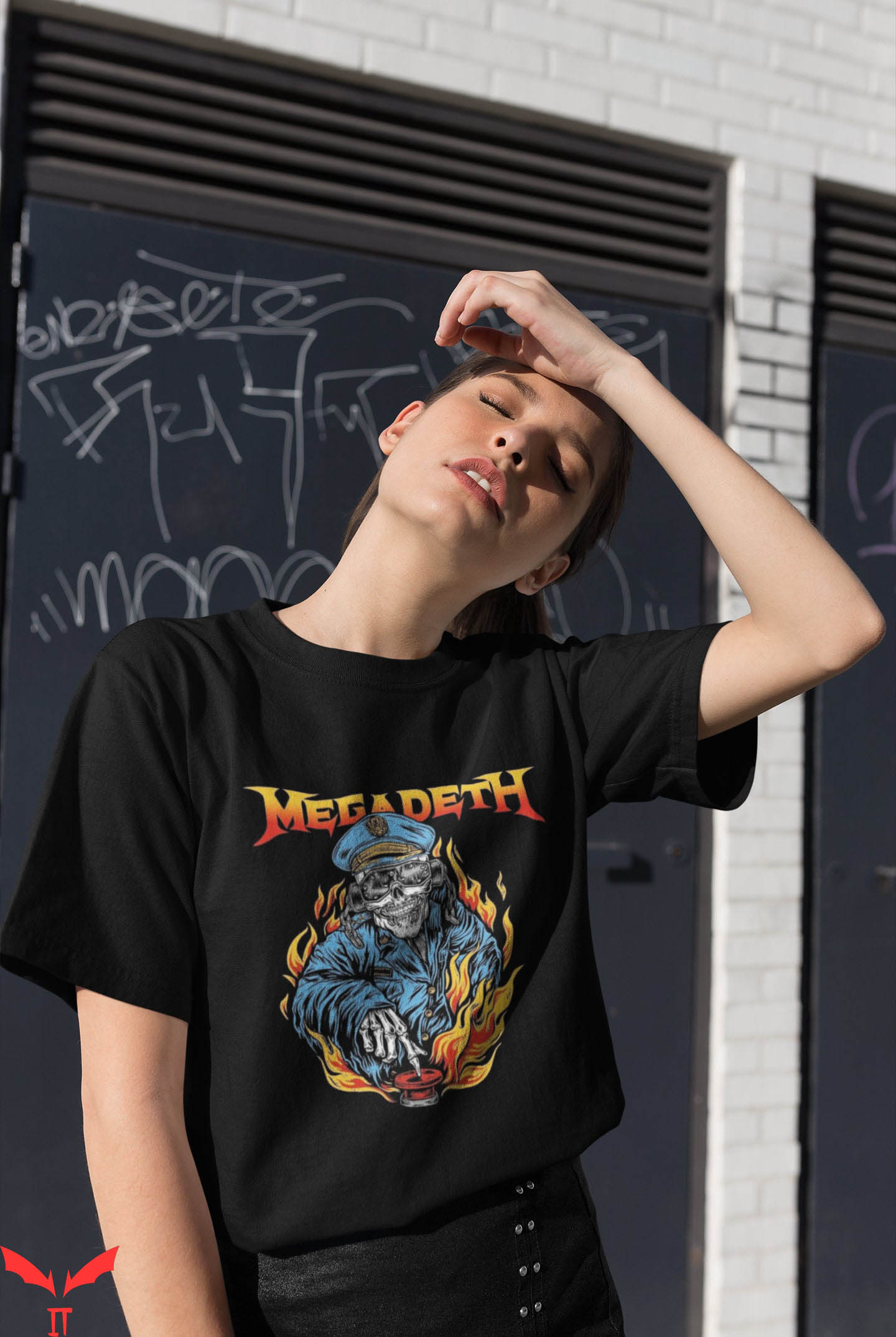 バーゲン MEGADETH メガデス 2023ジャパンツアーTシャツ サイズ L