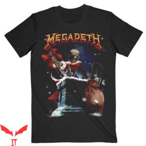 Megadeth Vintage T-Shirt Megadeth Santa Vic Chimney T-Shirt